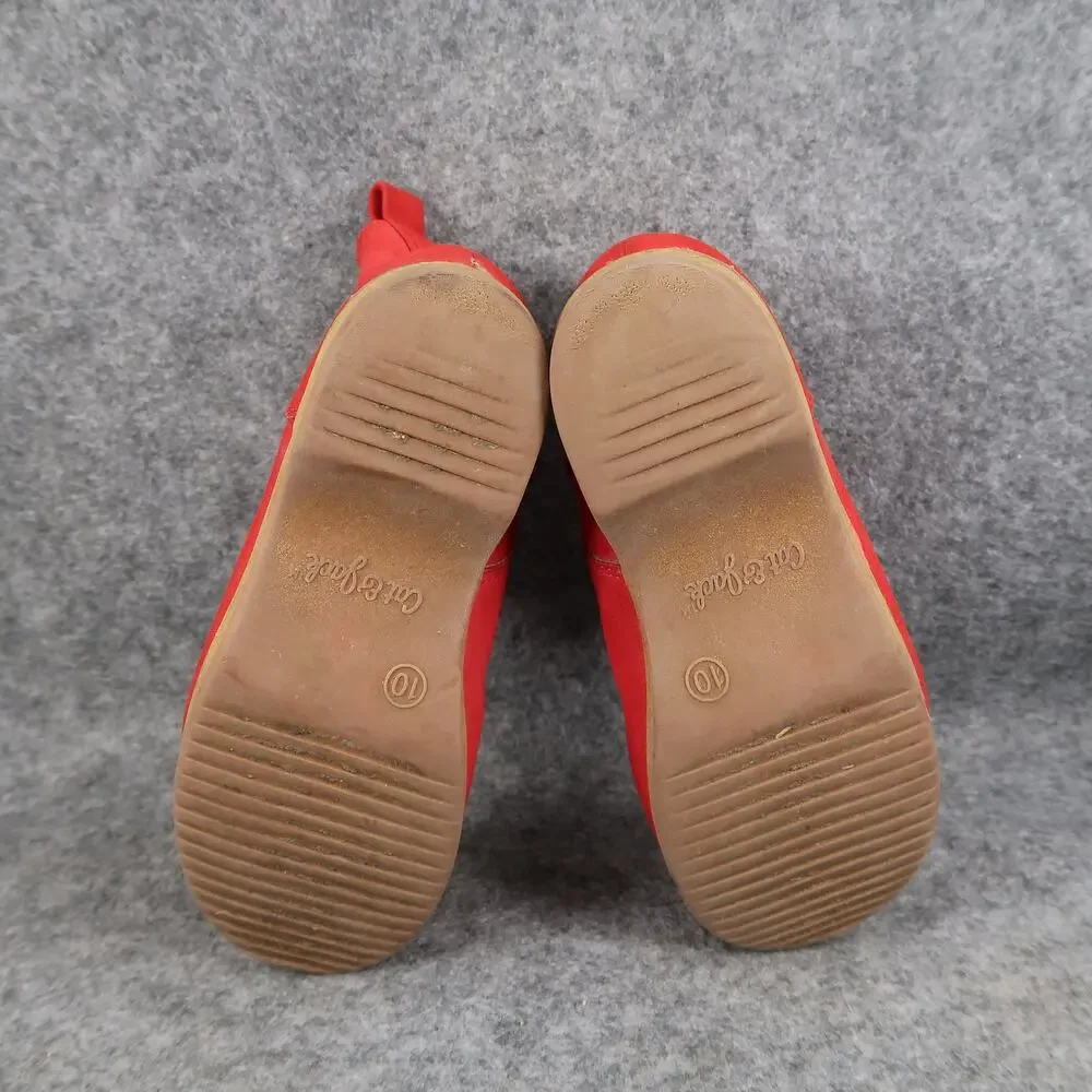 Cat & Jack Shoes Kids Toddler 10 Boots Red Zip Casual Comfort Winter Play Bootie